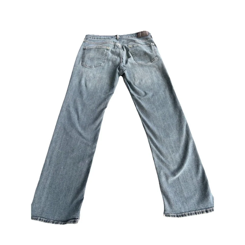 Levi Strauss Signature Jeans Mens 34x34 Relaxed Fit Straight Fit Blue Faded
